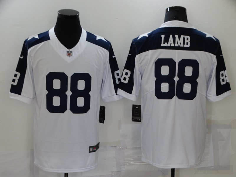 Men's Dallas Cowboys CeeDee Lamb #88 White Jersey